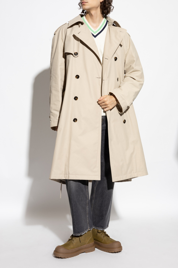 Cream Double-breasted trench coat with belt Tod's - Vitkac